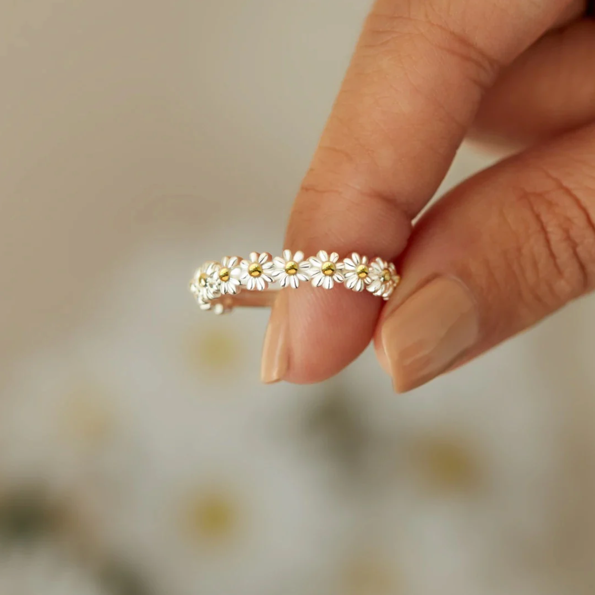 Flora - Lyxig Blommig Ring